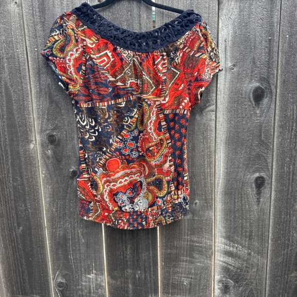 Lucky brand blouse size Large - Picture 2 of 5